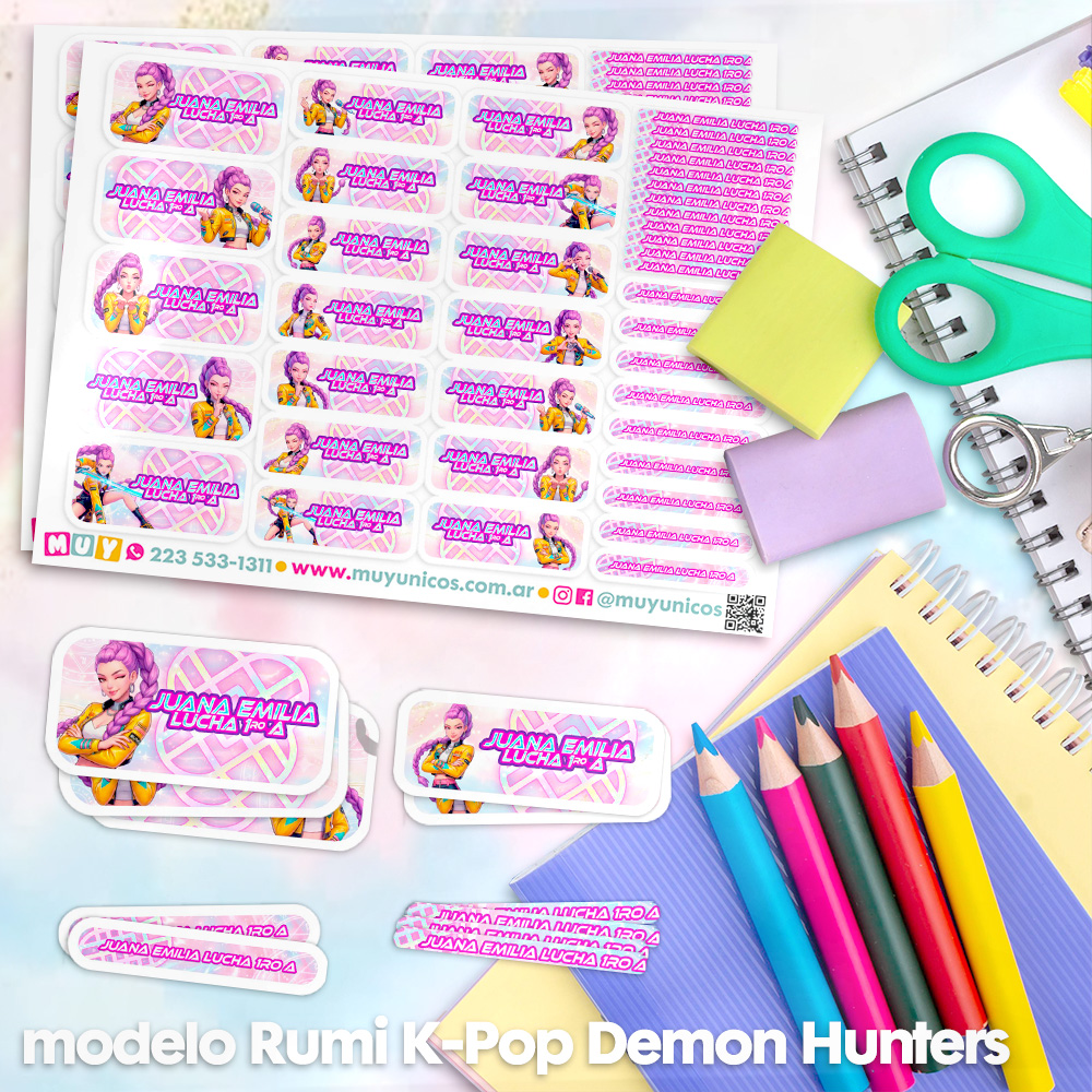 K-pop Demon Hunters Rumi - Etiquetas Personalizadas - Imagen 2