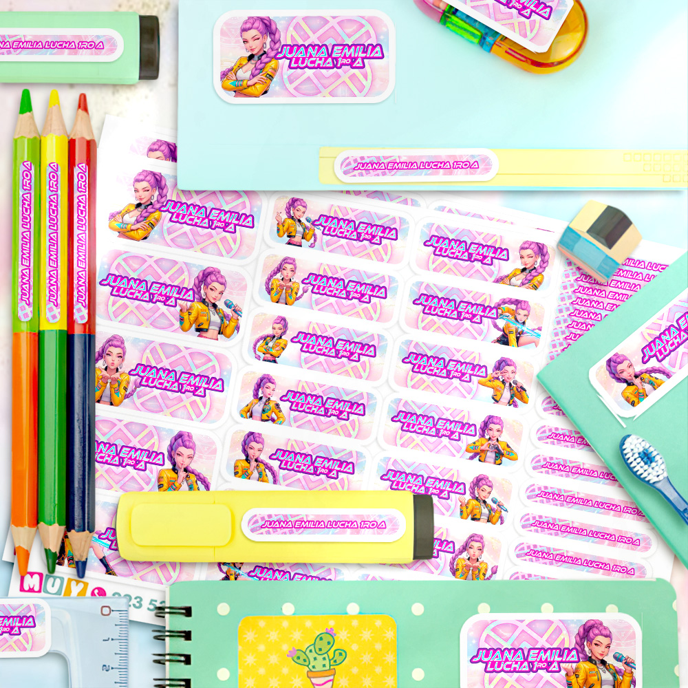 K-pop Demon Hunters Rumi - Etiquetas Personalizadas - Imagen 3