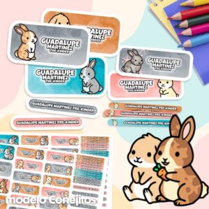 Conejitos - Etiquetas Personalizadas