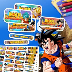 Dragon Ball Z - Etiquetas Personalizadas