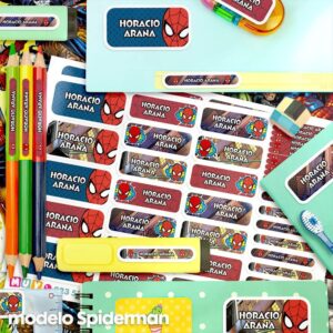 Homem-Aranha - Etiquetas personalizadas